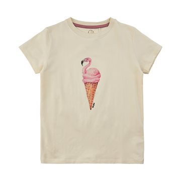 The New - CECILIA S_S T-shirt//WHITE SWAN